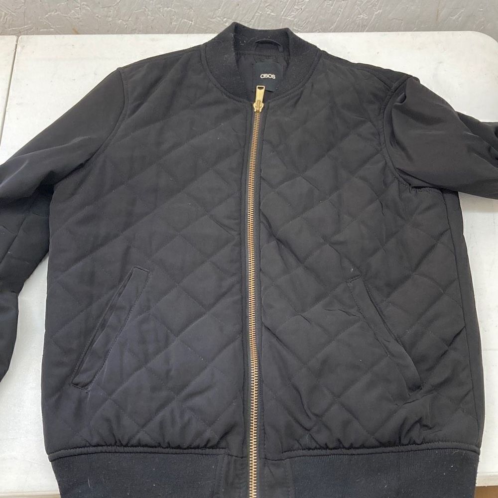 ASOS Zip Up Jacket Quilted Pattern Womens Size Medium - Picture 7 of 7